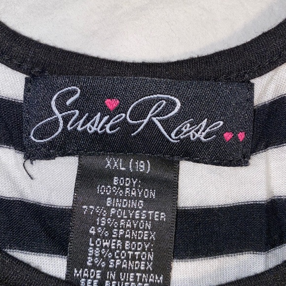 Black Striped Dress - Picture 2 of 3